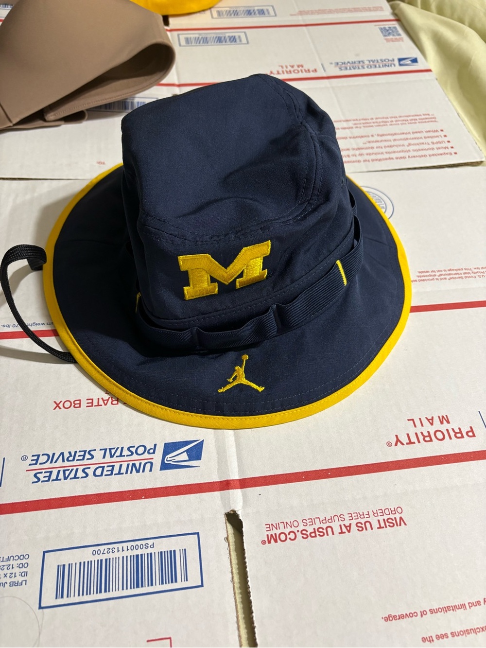 Nike Air Jordan Bucket Hat with Jumpman Logo Michigan Wolverines